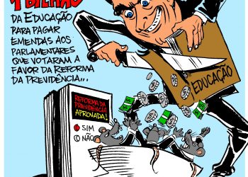Latuff: Bolsonaro ataca Educação para pagar deputados