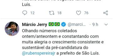 Márcio Jerry vê crescer possibilidade de Rubens Júnior no 2º turno em São Luís
