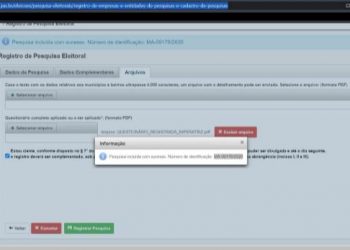 EMET INSTITUTO PERMITIRÁ PARTIDOS ACOMPANHAREM PESQUISA REGISTRADA EM IMPERATRIZ EM TEMPO REAL