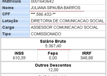 Nora e cunhada do prefeito de Vargem Grande integram quadro de servidores da Assembléia