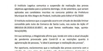 Oposição de Alto Alegre do Pindaré pode está por trás do adiamento do concurso público