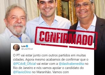 Ex-presidente Lula declara apoio a Rubens