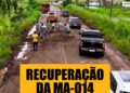 Governo segue trabalhando para melhorar trafegabilidade na MA-014, na Baixada Maranhense