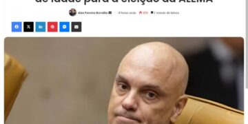 Moraes mantém efeito prático do voto de Cármen Lúcia em ADI sobre eleição para presidência da Alema