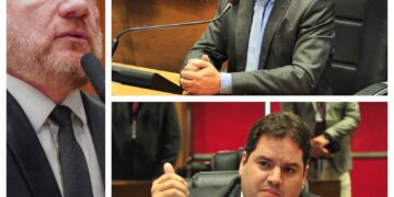 Cláudio Cunha e João Batista Segundo expõem incoerência de Othelino Neto no plenário da Assembleia
